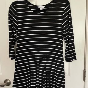 Black and White Stripped Dress